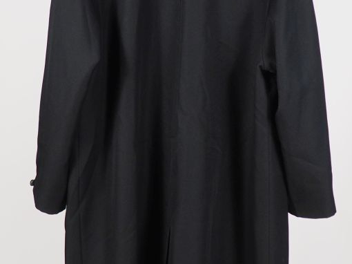 Claude HAVREY Trench en partie probablement en coton noir et gris.  Ou