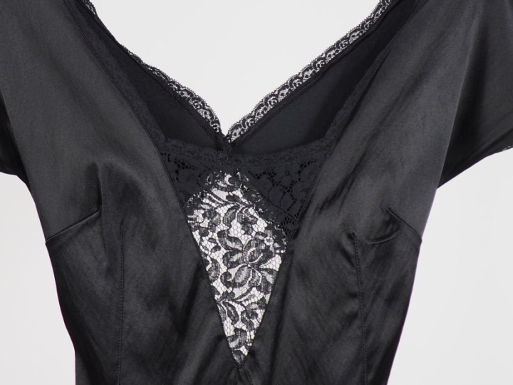 DOLCE   GABBANA Robe du soir noir en viscose (65%), polyester (31%) et