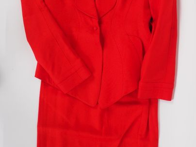 Thierry MUGLER Ensemble de tailleur, veste et jupe, en viscose (90%) e