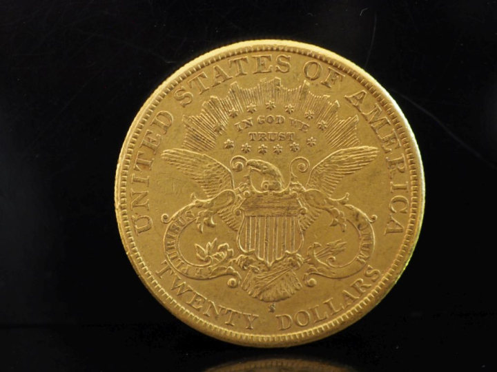Pièce de 20 Dollars or, 1898-S. FRAIS ACHETEURS 10% HT.   