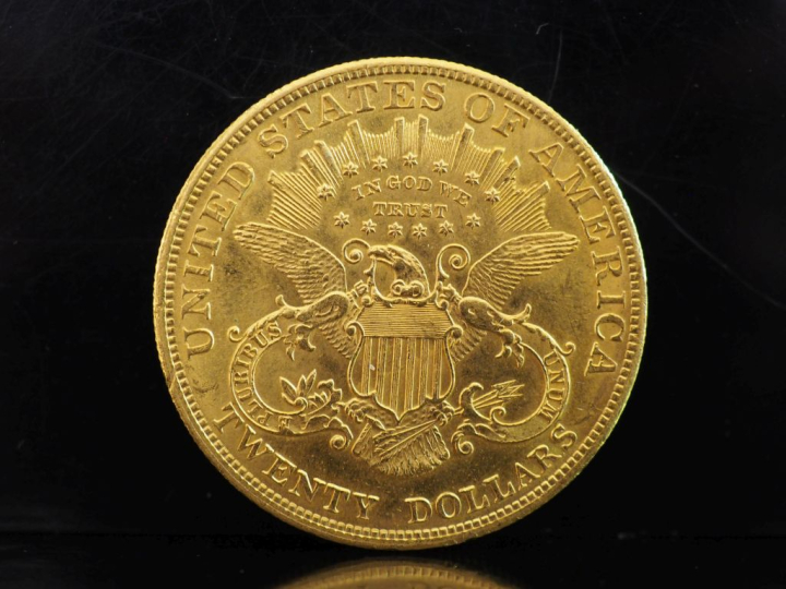 Pièce de 20 Dollars or, 1904. FRAIS ACHETEURS 10% HT.   