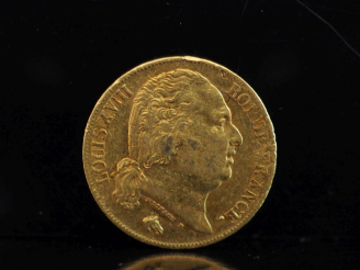 Vente aux enchères Pièce de 20 Francs or, 1819-A.  FRAIS ACHETEURS 10% HT.   