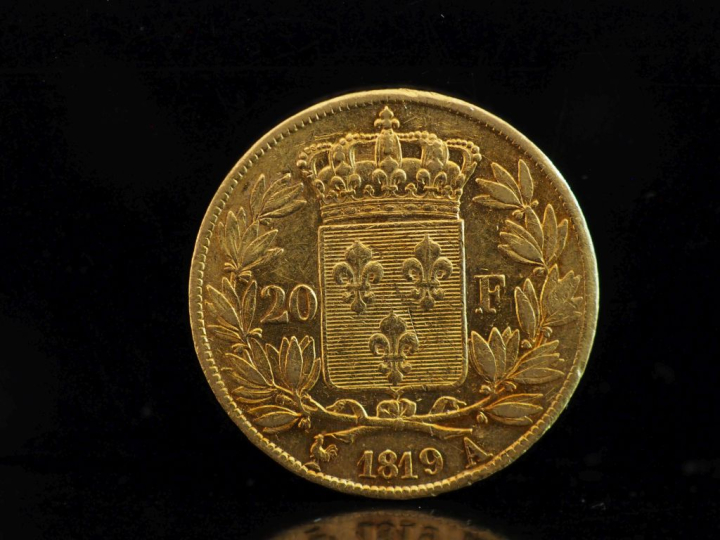 Pièce de 20 Francs or, 1819-A.  FRAIS ACHETEURS 10% HT.   