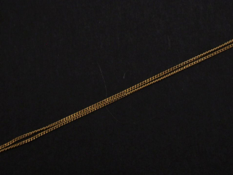 Vente aux enchères Fine chaine en or jaune 750, maille gourmette.  Long. 46,5 cm Poids. 1