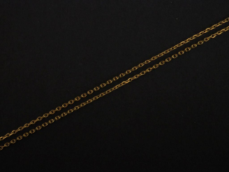 Vente aux enchères Chaine en or jaune 750, maille forçat. Long. 45,5 cm Poids. 2,75 g   