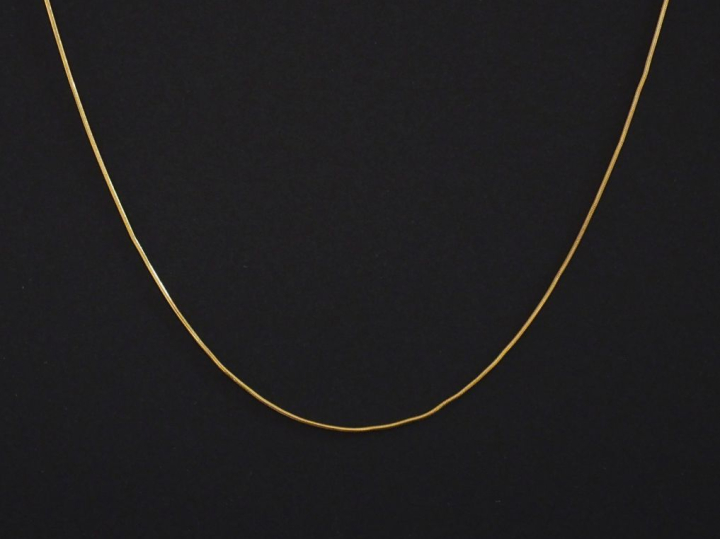 Chaine en or jaune 750, maille ronde. Long. 42,5 cm Poids. 3,59 g   
