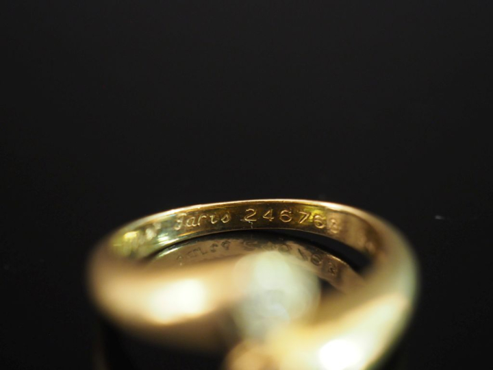 CARTIER, Paris Bague dite "Toi   Moi" en or jaune 750, à décor de deux