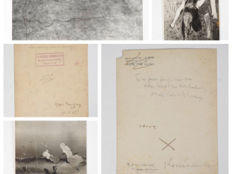 Vente aux enchères [TANGUY]. ENSEMBLE DE 3 PHOTOGRAPHIES DE PEINTURES SURRÉALISTES dont 2