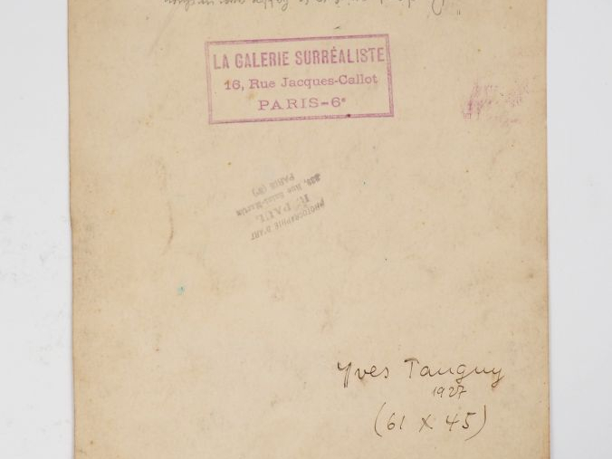 [TANGUY]. ENSEMBLE DE 3 PHOTOGRAPHIES DE PEINTURES SURRÉALISTES dont 2