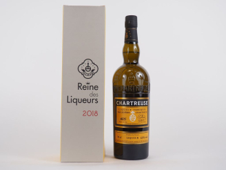 Vente aux enchères 1 BOUTEILLE CHARTREUSE "LA REINE DES LIQUEURS" EXPORT ALLEMAGNE - 2018