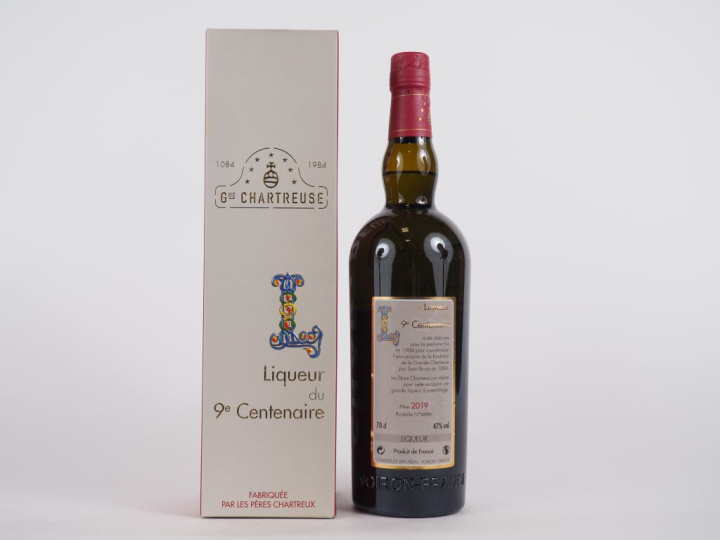 1 BOUTEILLE CHARTREUSE LIQUEUR 9EME CENTENAIRE - 2019 - N°10701