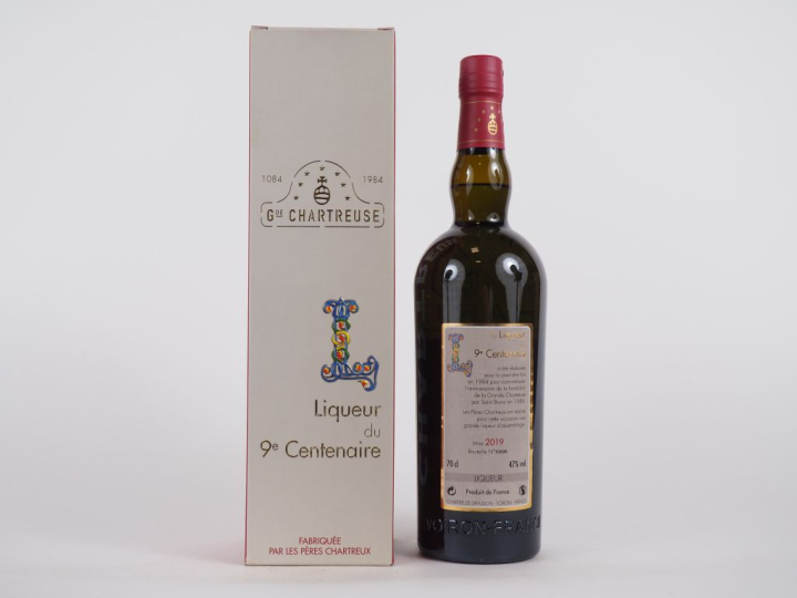 1 BOUTEILLE CHARTREUSE LIQUEUR 9EME CENTENAIRE - 2019 - N°10696