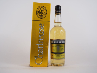 Vente aux enchères 1 BOUTEILLE CHARTREUSE JAUNE PERIODE 1982-1992 - ETA - CONTRE ETIQUETT