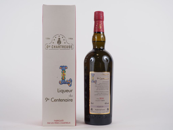1 BOUTEILLE CHARTREUSE LIQUEUR 9EME CENTENAIRE - 2018 - N°4518