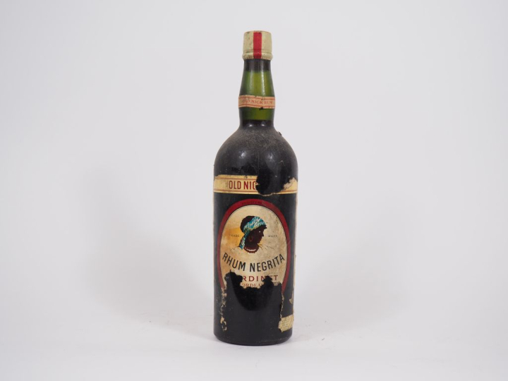 1 VIEILLE BOUTEILLE (1 L) RHUM OLD NICK NEGRITA BARDINET - ETA