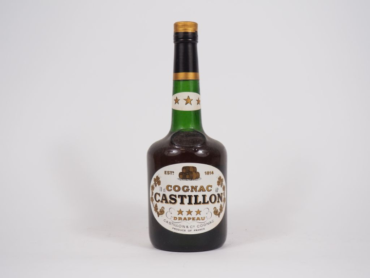 1 BOUTEILLE COGNAC CASTILLON DRAPEAU - NIVEAU LEGER BAS