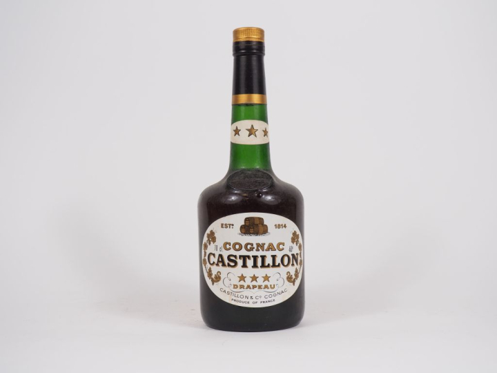 1 BOUTEILLE COGNAC CASTILLON DRAPEAU - NIVEAU LEGER BAS
