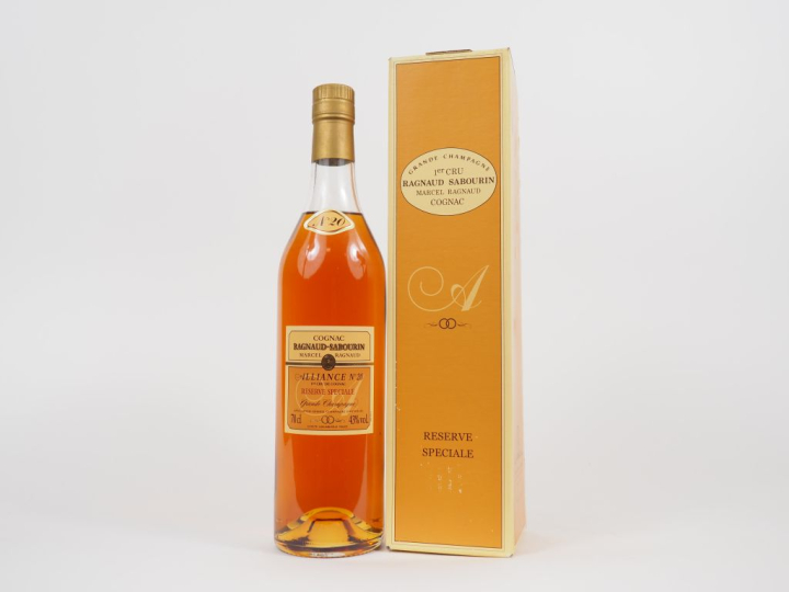 1 BOUTEILLE COGNAC GRANDE CHAMPAGNE 1er CRU RAGNAUD SABOURIN ALLIANCE 