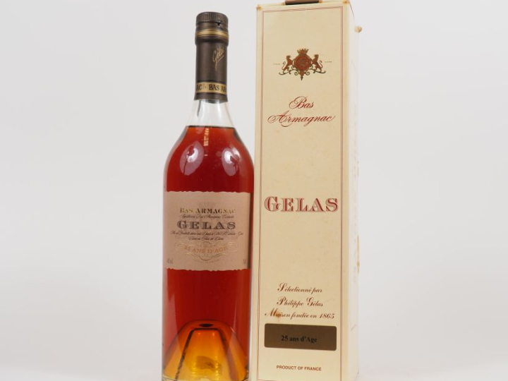 1 BOUTEILLE BAS ARMAGNAC "25 ANS D'AGE" GELAS - COFFRET
