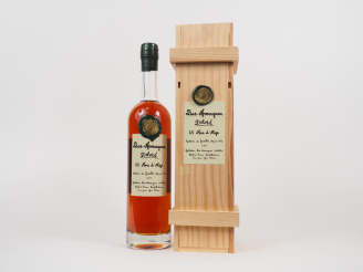 Vente aux enchères 1 BOUTEILLE BAS ARMAGNAC "25 ANS D'AGE" DELORD - COFFRET