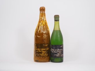 Vente aux enchères 2 BOUTEILES TANTE MÏON : 1 MAGNUM PRUNE VIEUX FUTS RÉSERVE 42 % - SABL