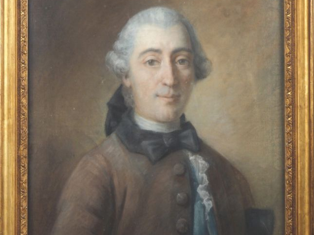 Ecole française XVIIIème.  "portrait d'homme" Pastel Dim. 58,5 x 47 cm