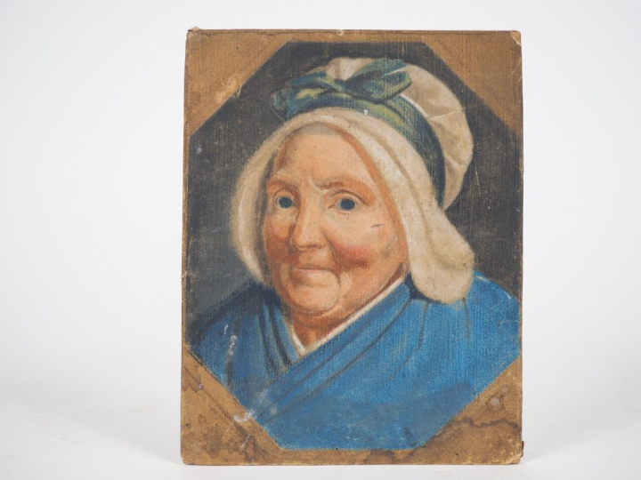 H. DAUMIER.(attribué à) "Portrait de Madame Bellanger, mère du peintre