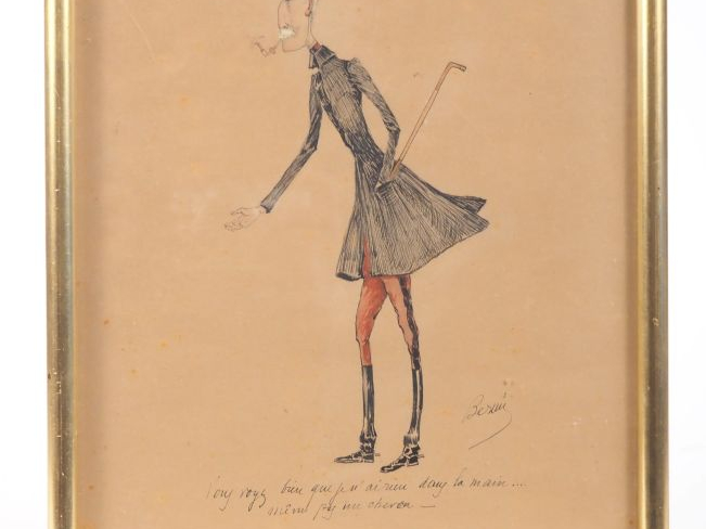 René de Pierre de Bernis. "caricature d'Antoine Ruinart de Brimont" De