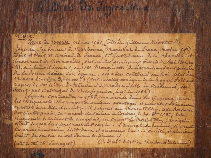 Ecole française vers 1590, entourage de Jean DECOURT Portrait présumé 