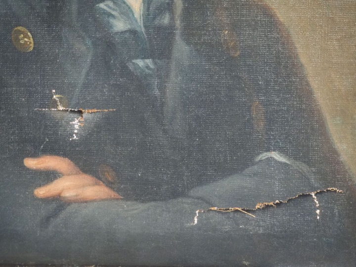 Ecole Française vers 1800, entourage de Laneuville "Portrait d'homme l