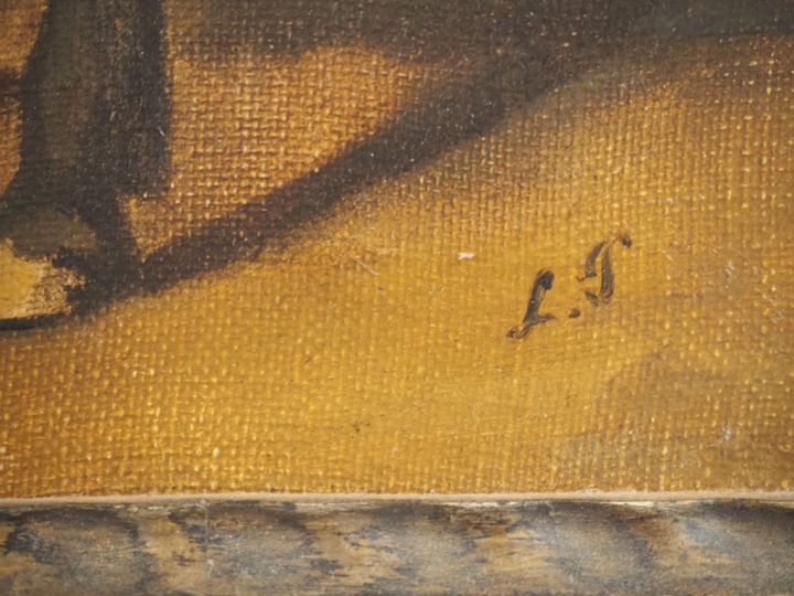 FILIPPO PALIZZI.  "L'âne" Huile sur toile, monogrammée en bas à droite