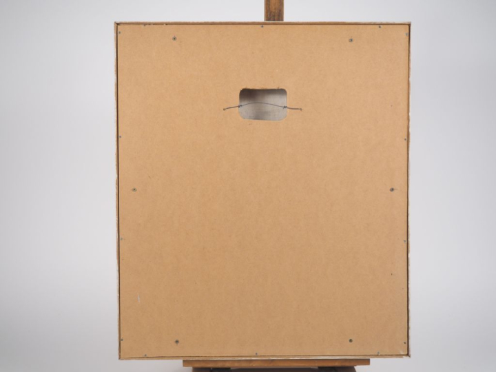 CASSANDRE.  "composition" Huile sur toile, signée en bas à gauche Dim.
