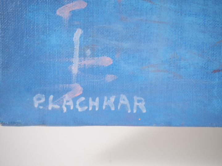 P. LACHKAR "Le pont neuf à Toulouse",  Huile sur toile, signée en bas 