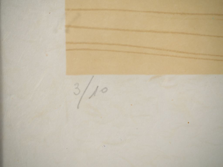 MAN RAY. "Le clou". Lithographie sur papier Japon. Signée en bas à dro