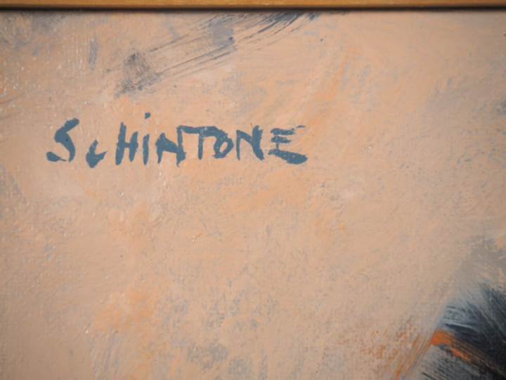 Daniel SCHINTONE.  "c'est le Printemps, voici venir l'été" Huile sur t