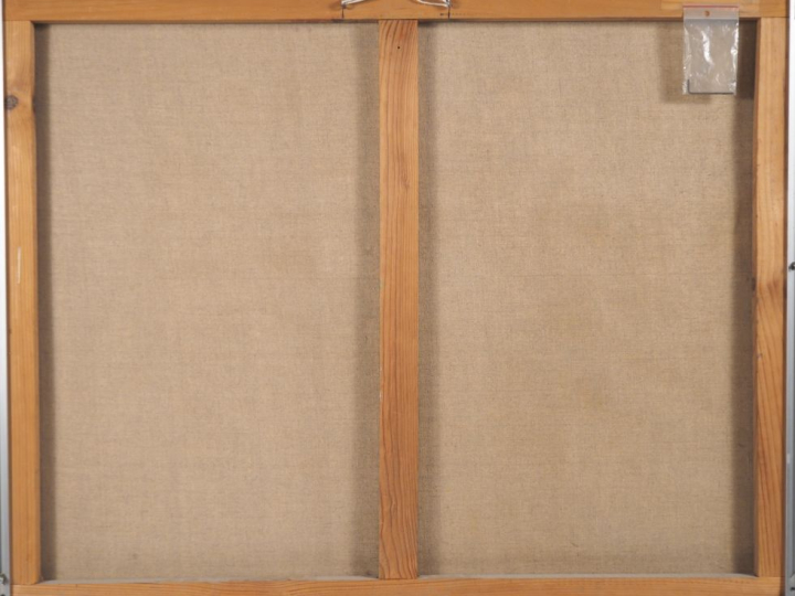 SEGURA.  "composition colorée" Huile sur toile, signée en bas à droite