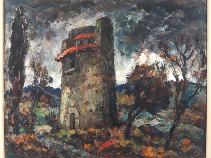 Maurice VAGH-WEINMANN. "paysage" Huile sur toile, signée en bas à droi