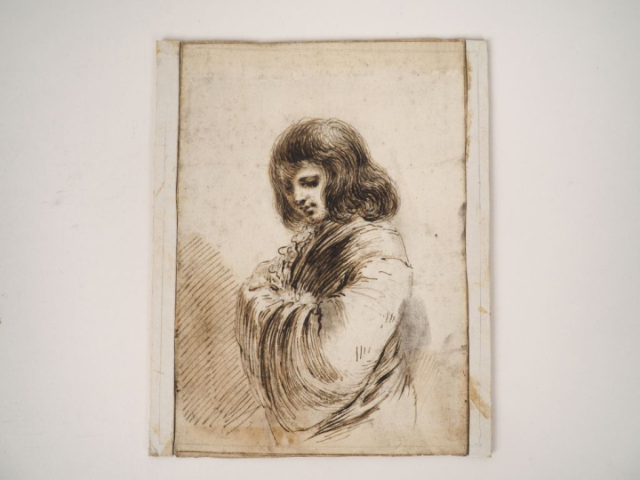 Attribué à Dominique Vivant DENON (1747 – 1825) Personnage de trois-qu