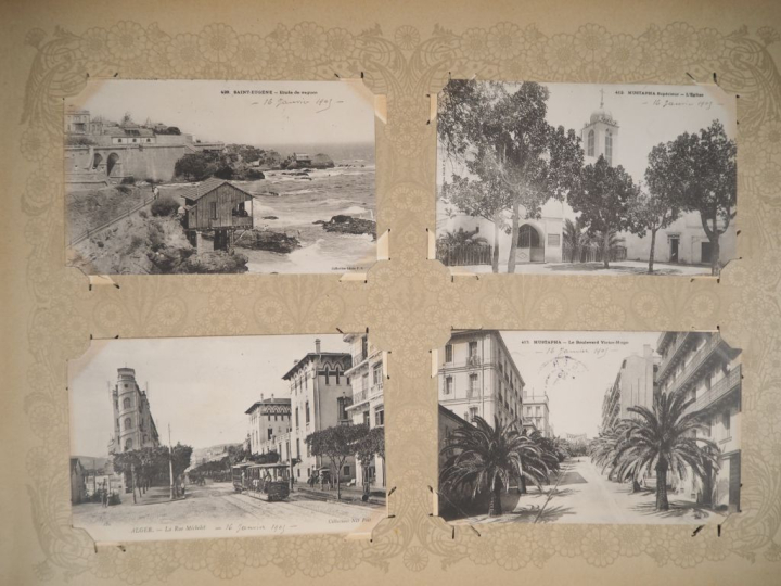 Album vers 1900 de cartes postales "Algérie, Alger, types d'Afrique du