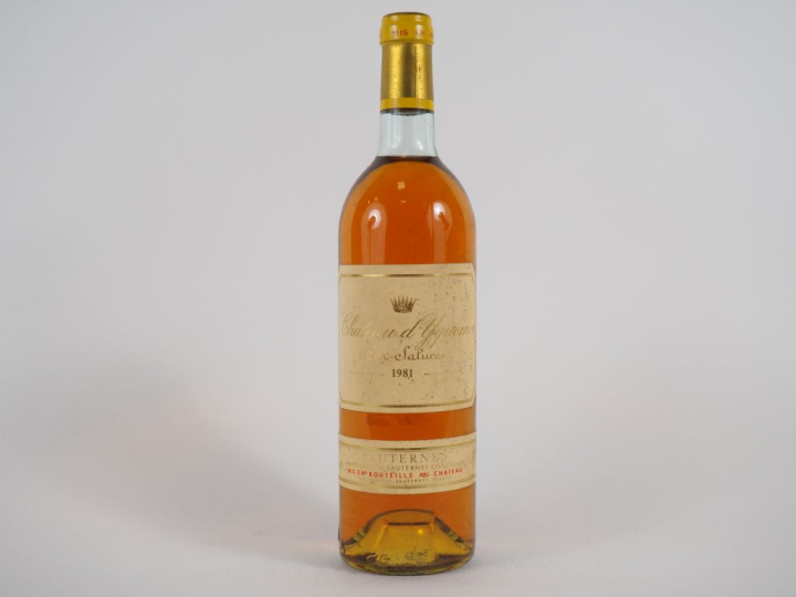 1 BOUTEILLE CHÂTEAU D'YQUEM 1er CCS SAUTERNES - 1981 - BG/ETLS
