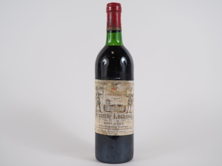 1 BOUTEILLE CHÂTEAU LAGRANGE GCC ST JULIEN - 1981 -BG/EA