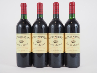 Vente aux enchères 4 BOUTEILLES CLOS DU MARQUIS ST JULIEN - 1990 - BG