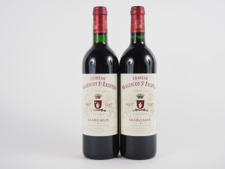 Vente aux enchères 2 BOUTEILLES CHÂTEAU MALESCOT ST EXUPÉRY GCC MARGAUX - 1997