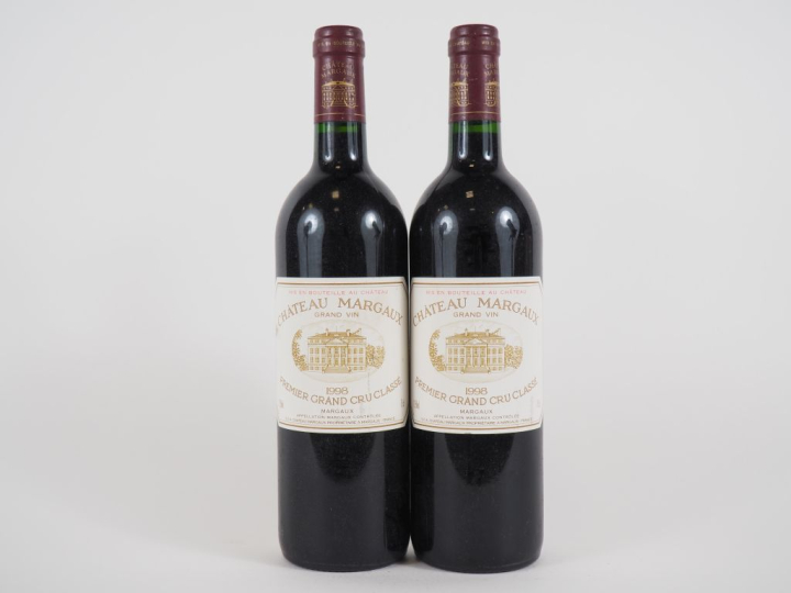 2 BOUTEILLES CHÂTEAU MARGAUX 1er GCC MARGAUX - 1998