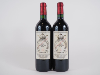 Vente aux enchères 2 BOUTEILLES CHÂTEAU MARQUIS D'ALESME GCC MARGAUX - 2000