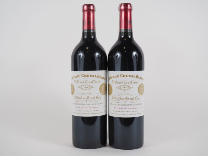 2 BOUTEILLES CHÂTEAU CHEVAL BLANC 1er GCC ST ÉMILION - 2004
