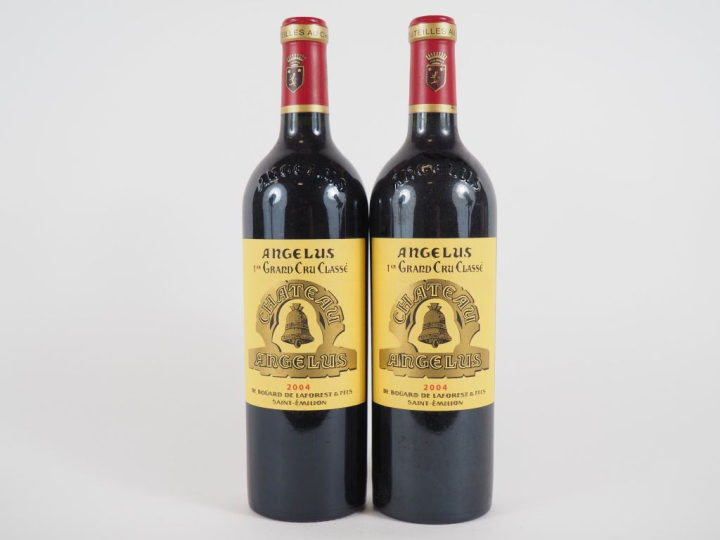 2 BOUTEILLES CHÂTEAU ANGÉLUS 1er GCC ST ÉMILION - 2004
