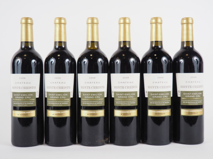 6 BOUTEILLES CHÂTEAU MONTE CHRISTO 'CUVÉE EDMOND DANTÈS' GC ST ÉMILION