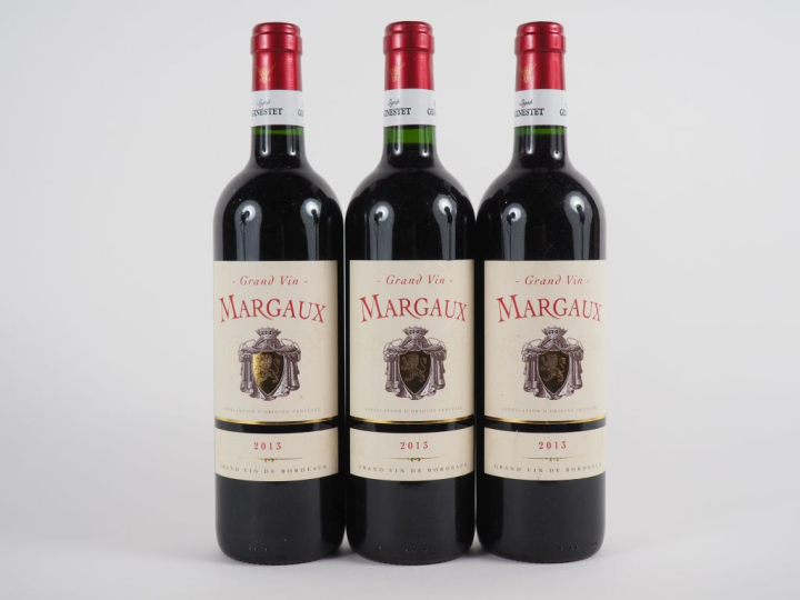 3 BOUTEILLES GRAND VIN GINESTET MARGAUX - 2013