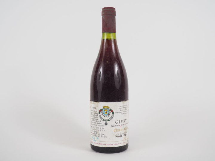 1 BOUTEILLE GIVRY 'CLOS MARCEAUX' CHANTE FLUTÉ - 1985